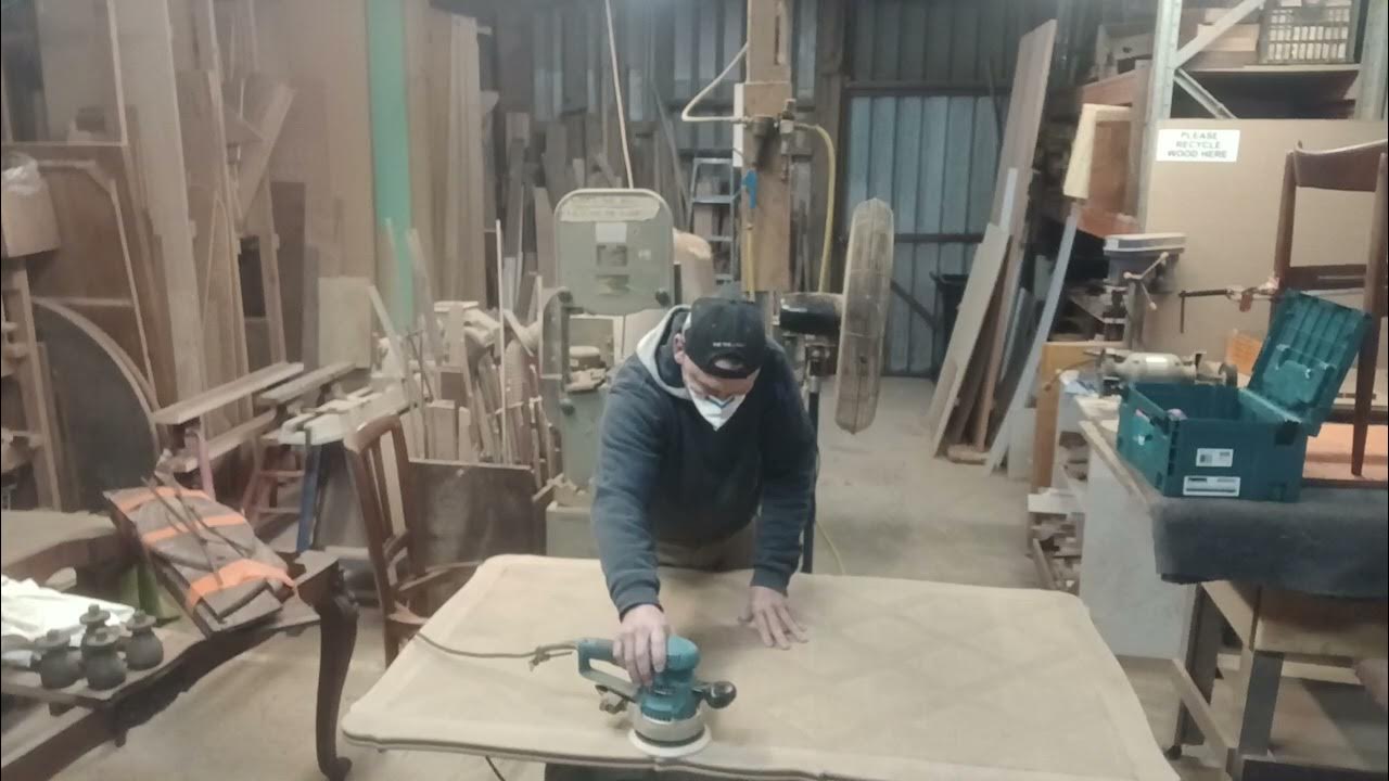 Sanding table top youtube