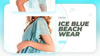 INGODI Women's Beach Cover-up Beachwear Summer Bikini Swimwear Diana Pareo Beach Dress - Ice Blue