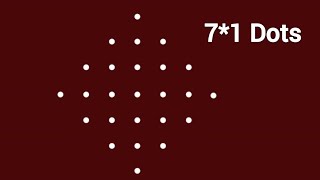 11*1dots easy rangoli|daily muggulu|thipkyanchi,festival rangoli|traditional rangoli#technicalrangol