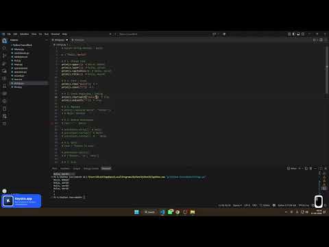 String Methods in Python | Python Programming Tutorial | Techhub Solutions Kolkata