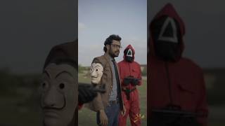 Money Heist v/s Squid Game 💥 #shorts #youtubeshorts