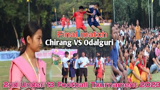 Final match _Chirang  VS ODALGURI / 2nd Under 13 Football Tournament at Thaikajhora Chirang 2023