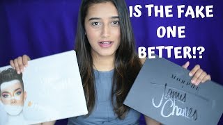 Comparing the FAKE V\/S REAL James Charles Palette | Aashi Adani