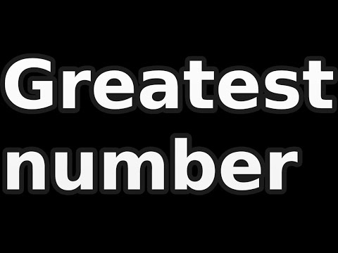 Greatest number among 10 numbers in QBASIC