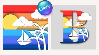 Create Paper Cut Image and 3D Pop Out papercut text effect In Canva Tutorial