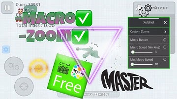 Macro back + zoom Mod menu (AGAR.IO MOBILE)