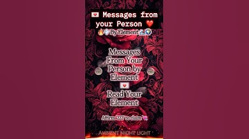 💌 MESSAGES FROM YOUR PERSON 💔 72-Hour No Contact Update by Element 🔥💨🌱🌊