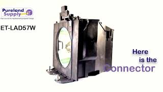 Ushio Bulb Inside Single Lamp XpertMall Replacement Lamp Housing Panasonic PT-DW5100L