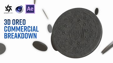 3D Oreo Animation Breakdown in Cinema 4D, Octane Render, Realflow