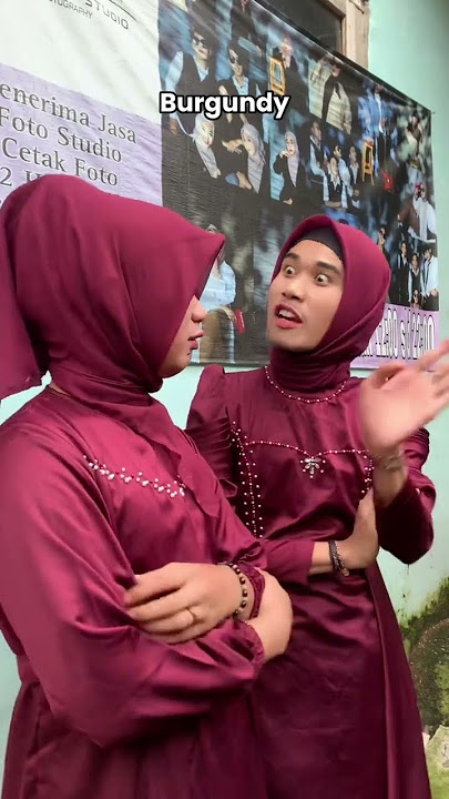 Trend Baju Lebaran 2025 Burgundy #burgundy #shimmer #sage #comedy #viralvideo #viralshortsvideos