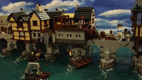 Lego Medieval Old London Bridge - Brick Wonders | Stop-Motion Animation