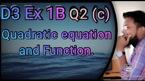 Q2(c) || Ex 1B || D3 ||  8x²=3x+6 || Quadratic equations and Functions in Urdu Hindi