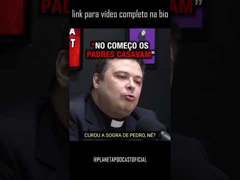 imagem do vídeo "...E TODOS SÃO CASADOS" com Padre Jader Pereira (exorcista) | Planeta Podcast #shorts