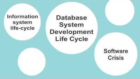 DATABASE SYSTEM DEVELOPMENT LIFE - CYCLE