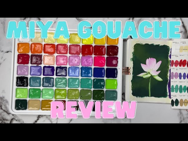 Miya HIMI Gouache Review (aka jelly gouache) - The Fearless Brush