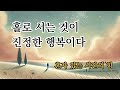 홀로 서는 것이 진정한 행복이다 당신은 혼자 있는 시간을 무엇으로 채우는가 홀로 서는 것이 진정한 행복이다 당신은 혼자 있는 시간을 무엇으로 채우는가