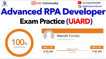 UiPath Advanced RPA Developer Certification Exam Practice || UiARD Certification Practice Test