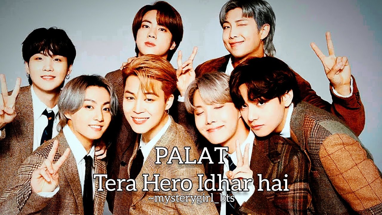 Palat Tera hero Idhar Hai|| Main Tera Hero|| BTS hindi song edit#bts #jk #v #jimin #suga #jhope #rm