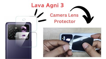 Lava Agni 3 Camera Lens Tempered Glass Screen Protector #smartphone
