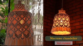 How to Make a Stunning Macrame Lantern| Boho Chandelier: Step-by-Step Tutorial| Creative Craft Ideas