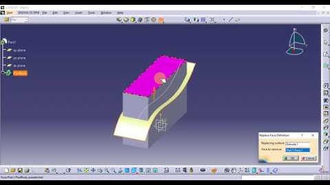 Catia Tutorial in Tamil 67 : Replace Face | Dress Up Features | Part