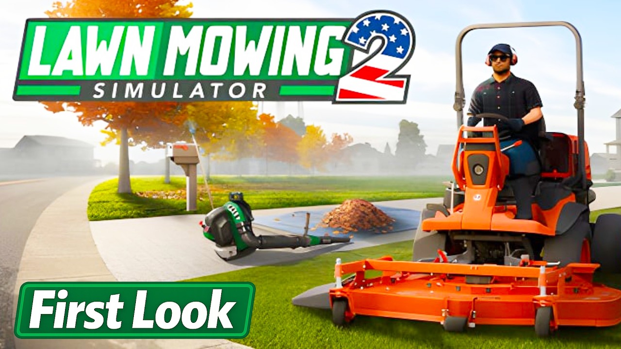 Lawn Mowing Simulator 2 | FIRST LOOK Gameplay!