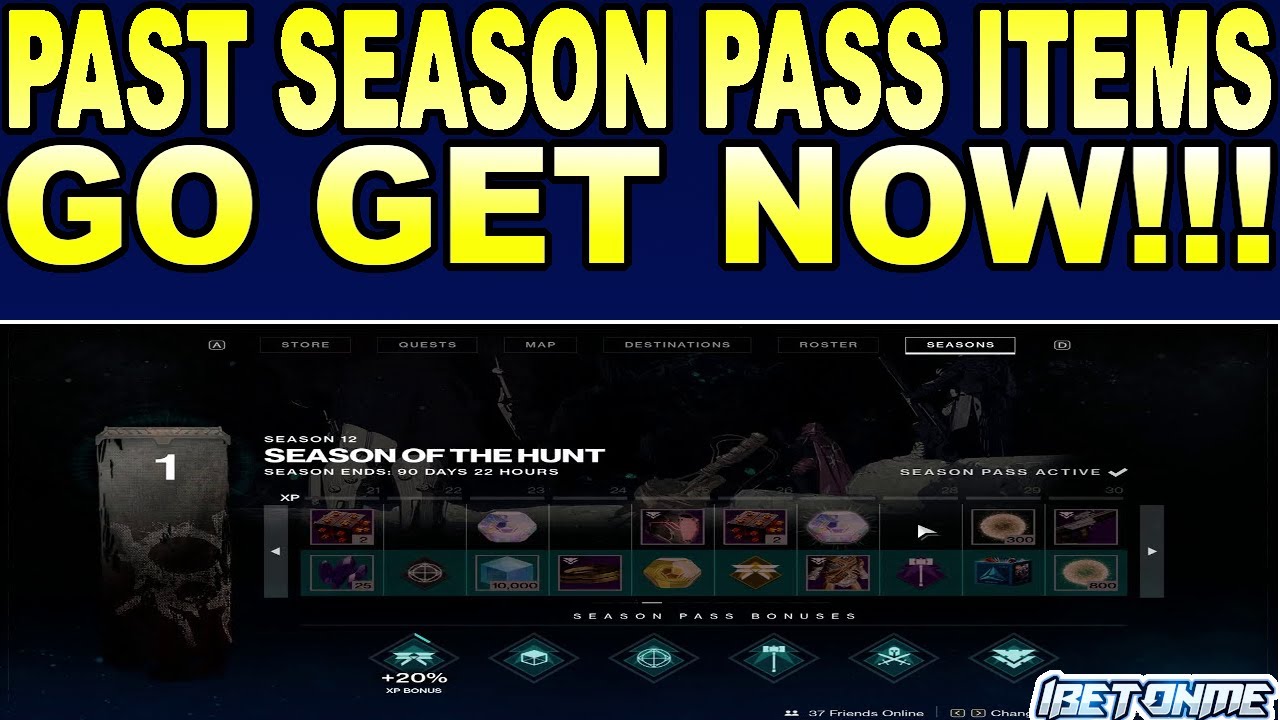 HOW TO GET Past Season Pass Items In Destiny 2 Season Of The Lost!