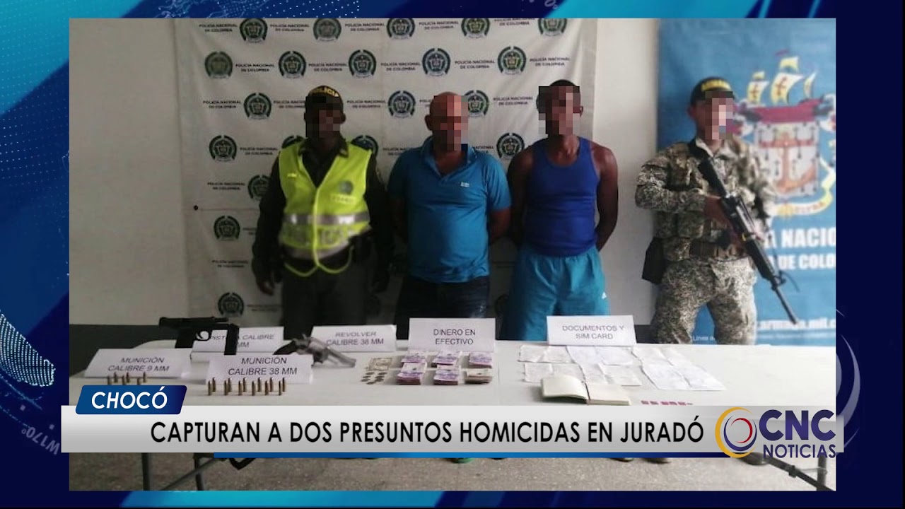 Capturan a dos presuntos homicidas en jurado - YouTube