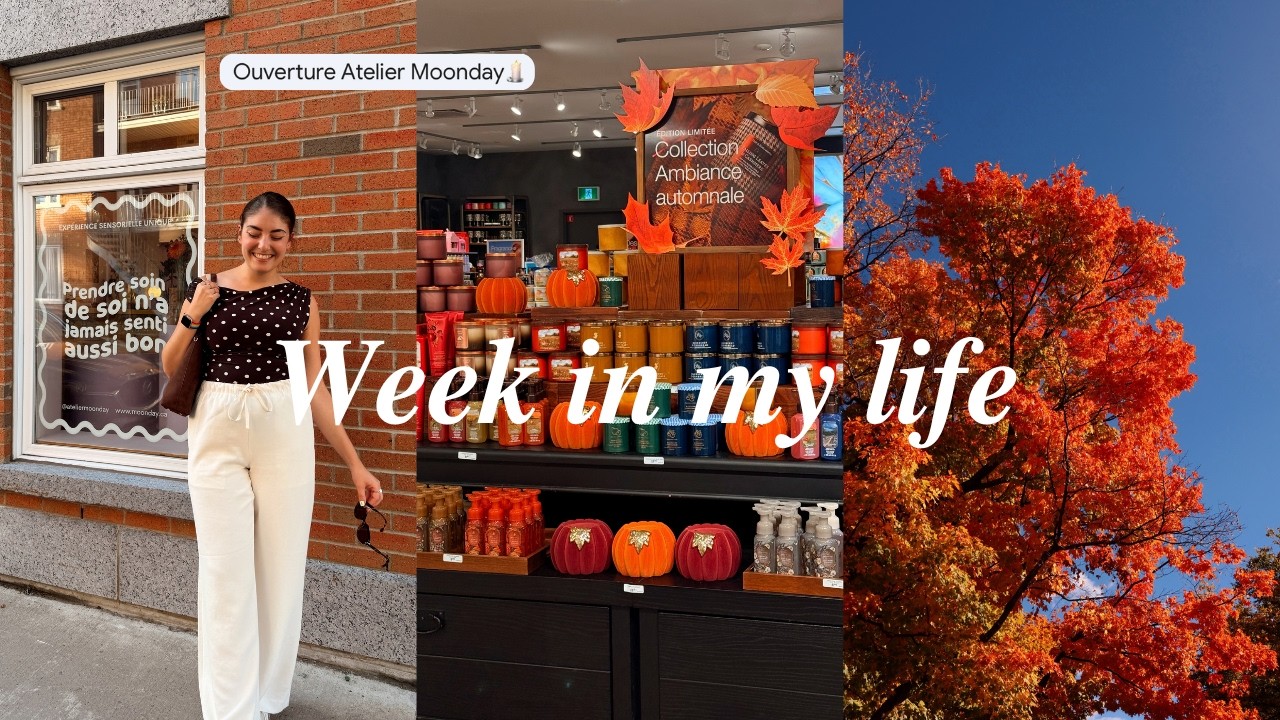 Fall weekly vlog 🍂 Achats d’automne, Événement & Profiter du beau temps