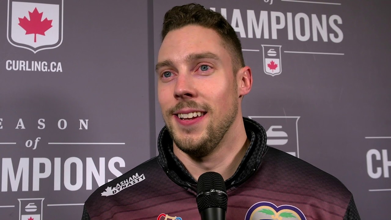 2019 Tim Hortons Brier - Media Scrum - Draw 14 curling deporte