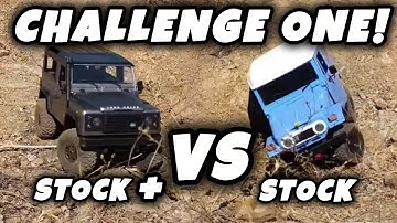 MN99S VS WPL C34KM - STOCK+ VS STOCK - D90 & FJ40 - CHALLENGE ONE