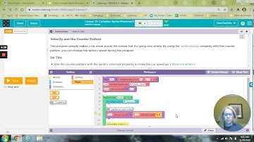 code.org CSD Unit 3 Lesson 21 Complex Sprite Movement