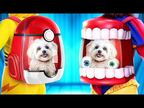 Видео: Pokemon contro Pomni! Costruiamo una Stanza Segreta per il Cucciolo