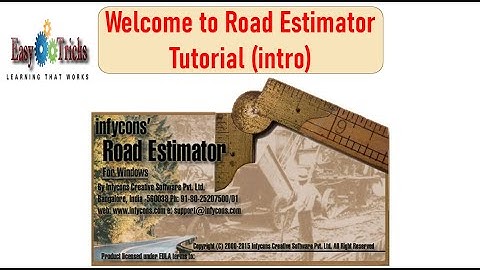 Road Estimator Tutorial (Play List Introduction)