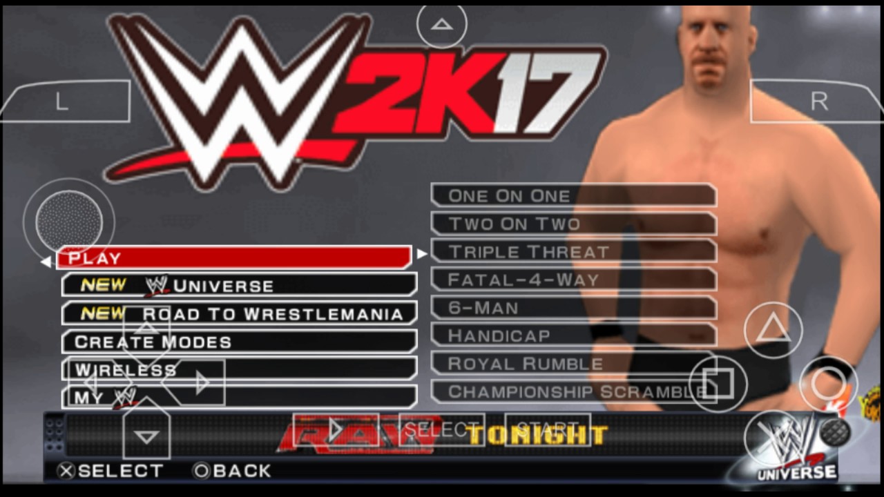 coolrom psp games wwe 2k17