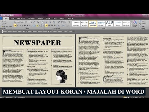 Video: Cara Membuat Tata Letak Koran