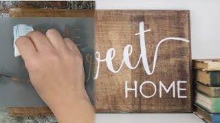 How to Stencil on Wood: Secrets to getting perfect results every time