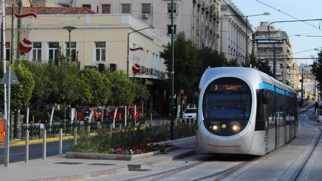 AnsaldoBreda Sirio Tram, At Piraeus New Tram Line  +Metro Line 1