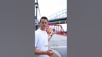 Full Bridge Rotation🤯 | Man News #oddlysatisfying #mechanical #bridge #mannews #cleveland