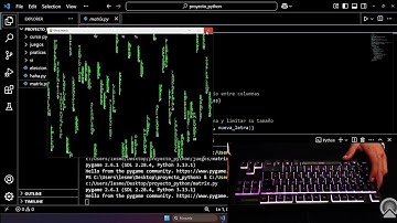 ¦ CODING WITH ME ¦ PYTHON ¦ MATRIX RAIN EFFECT ¦ ASMR ¦ TKL KEYBOARD ¦ RELAXING
