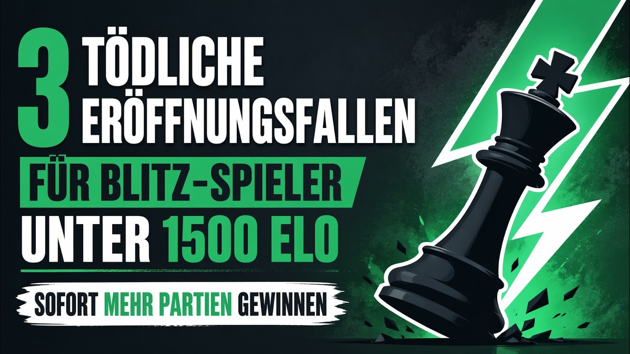 3 tödliche Eröffnungsfallen für Blitz-Spieler unter 1500 Elo – sofort mehr Partien gewinnen