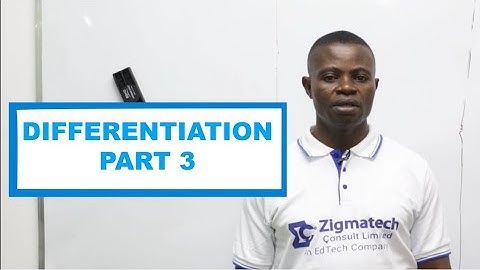 FURTHER MATHEMATICS | DIFFERENTIATION III | EXAM GUIDE | LEARNING HUB | ZIGMATECH CONSULT LIMITED