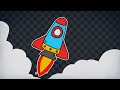 Cartoon Rocket Transition &amp; Kids Background