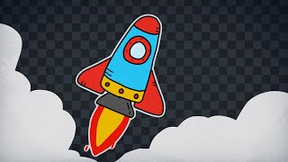 Cartoon Rocket Transition &amp; Kids Background