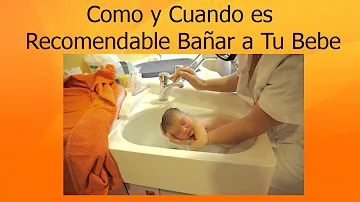 ¿Cuál es el mejor momento para bañar al bebé?
