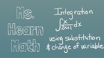 Integration with u-substitution and chage of variable