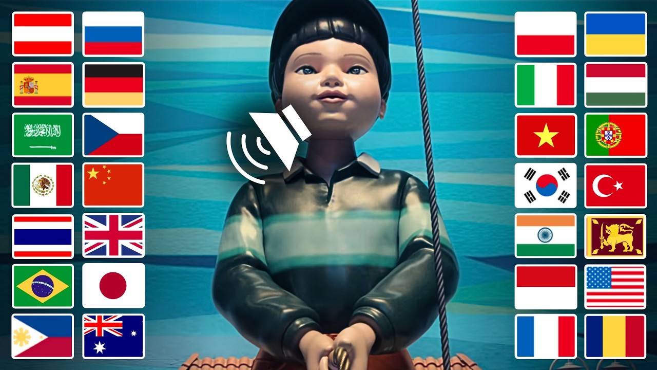 Jump Rope Song in 25 different languages (Squid Game)