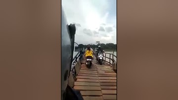 Detik-Detik Jembatan Putus. #shorts