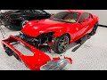 Rebuilding WRECKED Ferrari 812 Superfast [PART 4] - Installing 800 HP Engine!! (VIDEO #103)