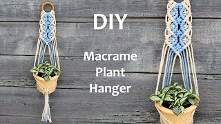 DIY Macrame Plant Hanger Tutorial | DIY Macrame Wall Hanging Tutorial | Макраме Кашпо для Цветов